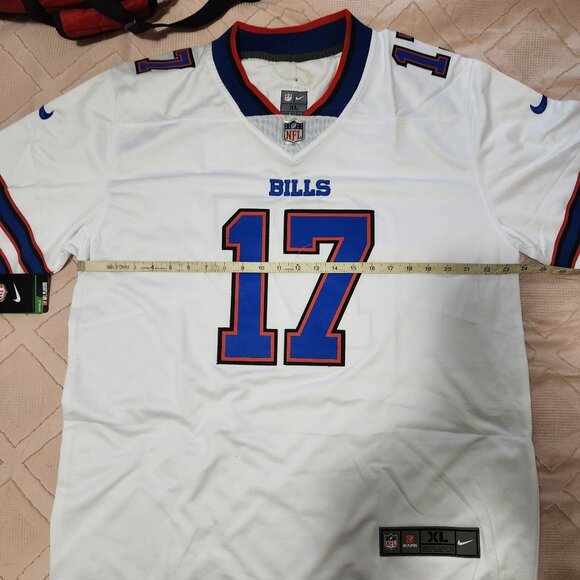 JOSH ALLEN #17 BUFFALO BILLS WHITE FIELD JERSEY MEN XL - Picture 2 of 3